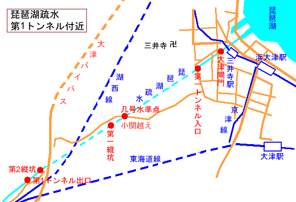 琵琶湖疏水の地図