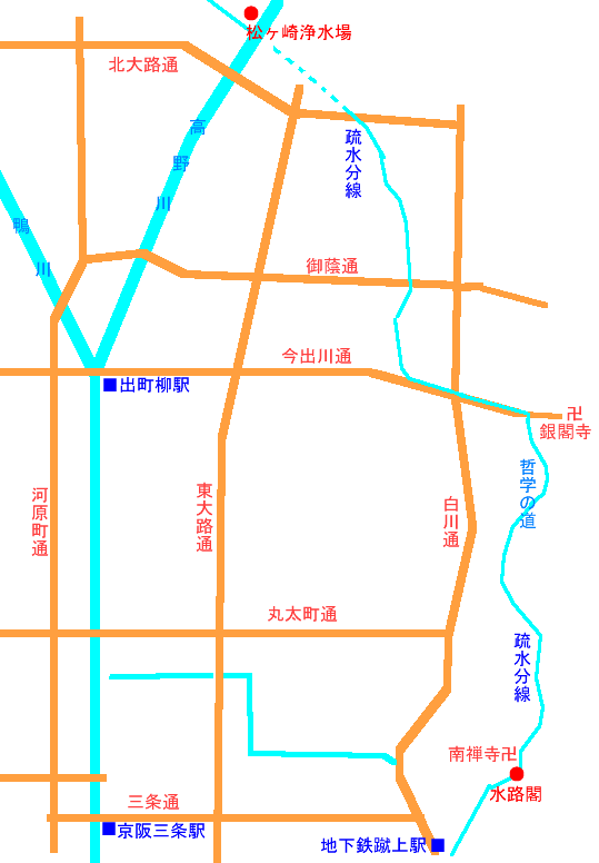 琵琶湖疏水の地図